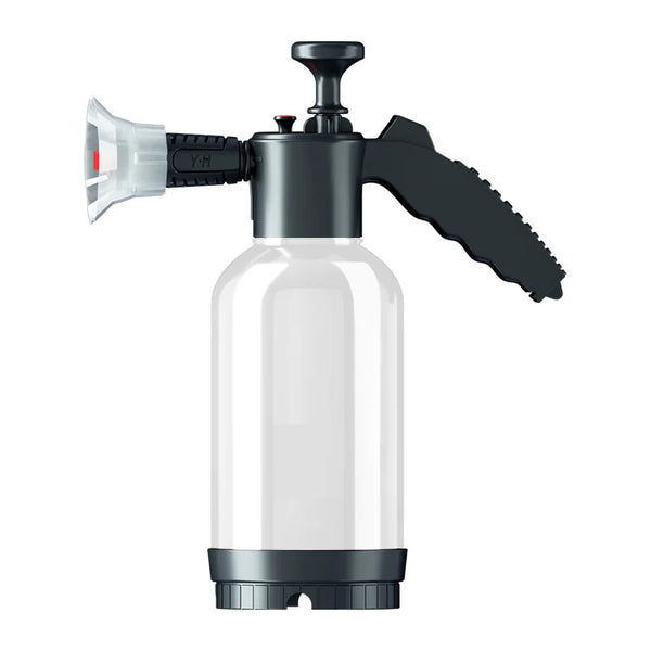 2L Hand Pump Foam Sprayer with 3 Types of Nozzle Hand Pneumatic Foam Cannon Snow Foam Car Wash Spray Bottle Car Window Cleaning