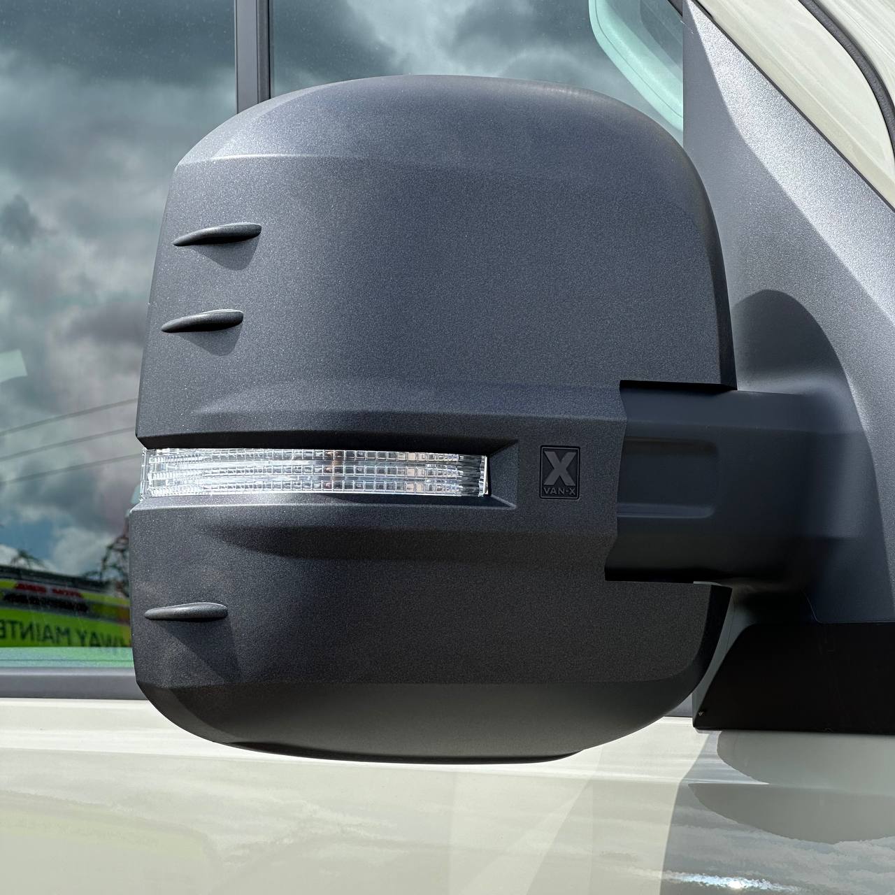 For VW Crafter New Shape Mirror Covers -  Set of 2 - Hammerite | Van-X