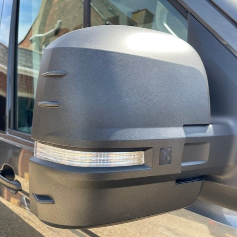 For VW Crafter New Shape Mirror Covers -  Set of 2 - Hammerite | Van-X