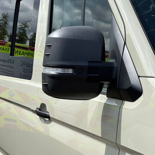 For VW Crafter New Shape Mirror Covers -  Set of 2 - Hammerite | Van-X
