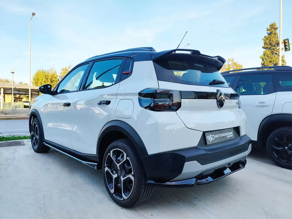 Motordrome Rear Bumper Lower Diffusor Citroen C3 Mk4 Gloss Black