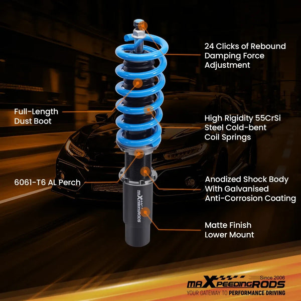 MXPR Pro Performance Lowering Coilovers Suspension Audi A6 C7 2012-2018 QUATTRO