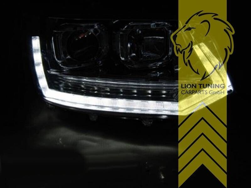 LT LED DRL Halo Headlights VW T6 Bus Transporter Facelift 09-15 DYNAMIC LHD