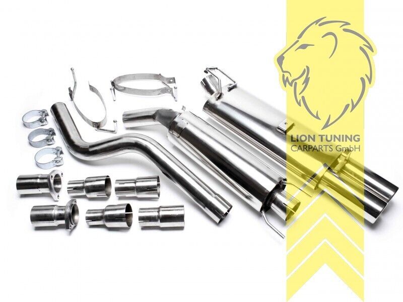 LT Stainless Steel Group A Sports Exhaust System Opel Astra F hatchback 2x76