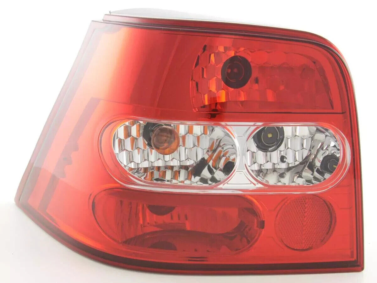 FK Pair LED Lightbar Rear Lights Tail Lamps VW Golf 4 98-02 red / clear LHD