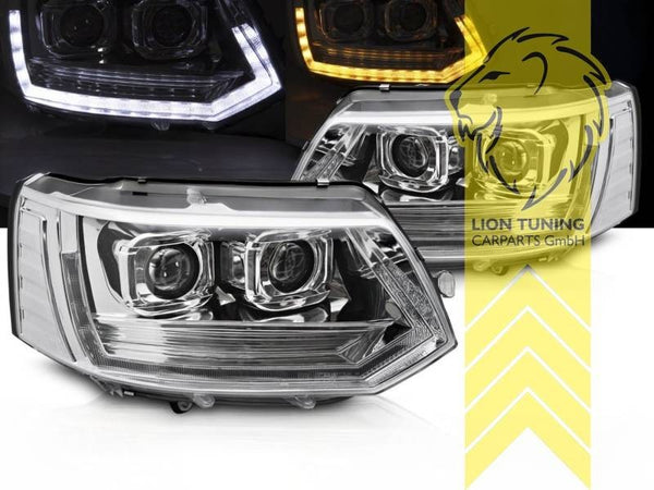 LT Full LED DRL Headlights T5 Facelift T5.1 Multivan Caravelle Transporter LHD