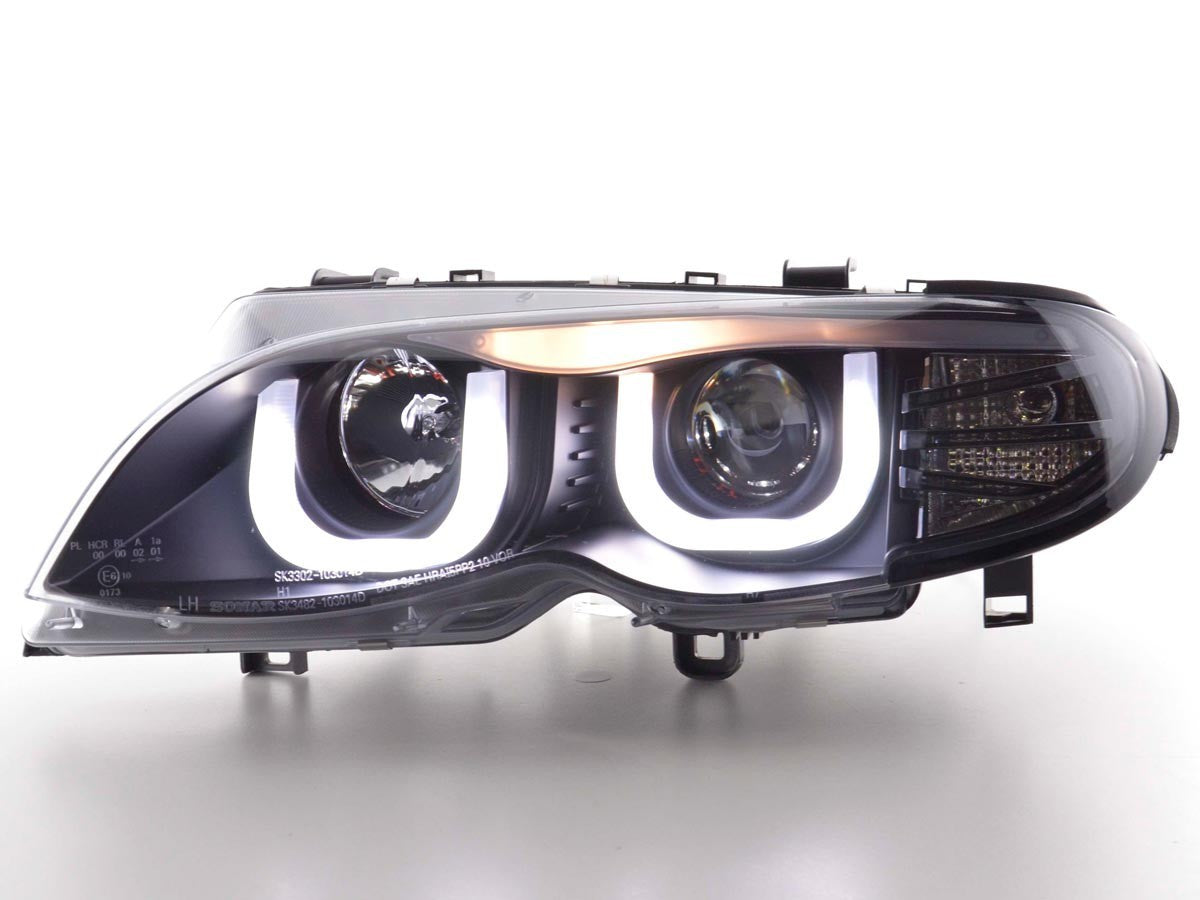 FK Pair LED DRL Lightbar Headlights BMW 3-series E46 Limo / Touring 02-05 RHD
