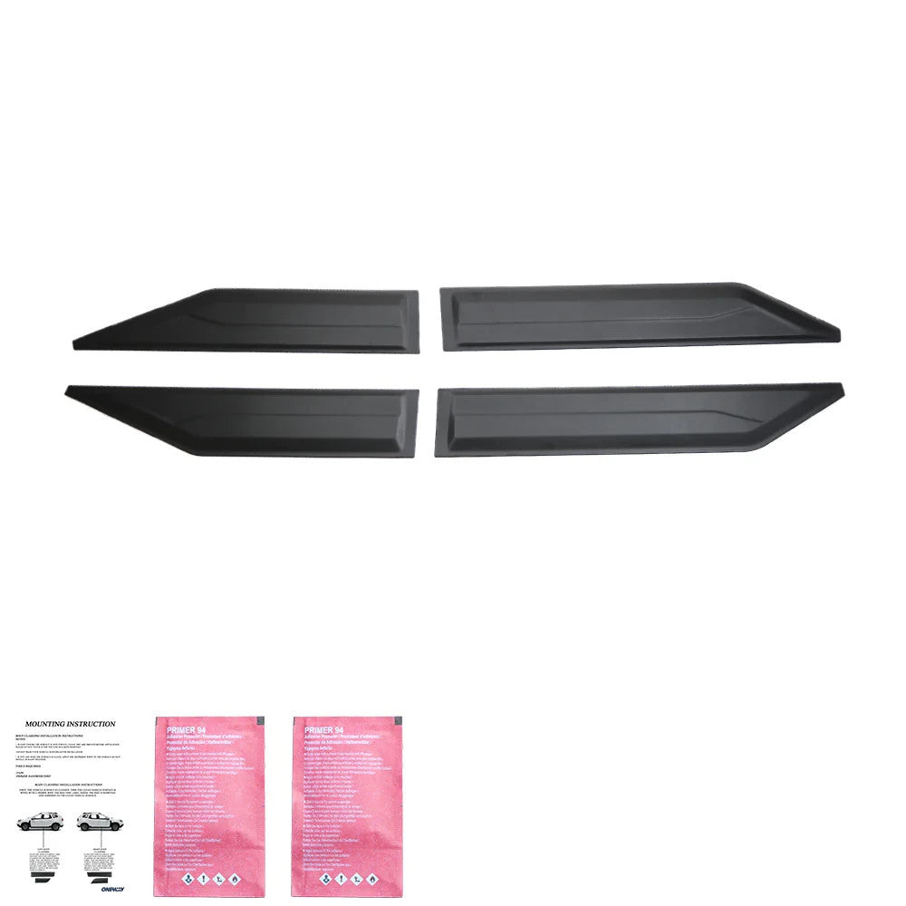 OW Body Cladding Styling Panels SSANGYONG Musso Grand 2018-2024 4 Pcs ABS Black