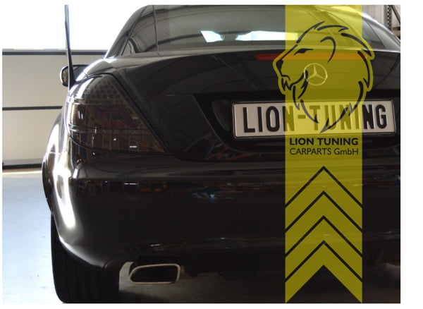 UK LT Pair LED Lightbar DRL Rear Tail Lights Mercedes SLK R171 04-11 black LHD