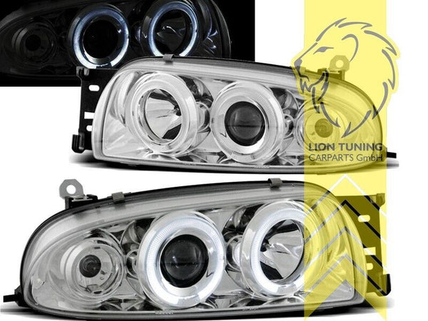 LT Pair LED DRL Lightbar Headlights Ford Fiesta Ford Fiesta 4 JAS JBS chrome LHD