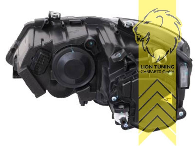 LT LED DRL Lightbar Halo Projector Headlights W Polo 6R 6C 09-17 black LHD