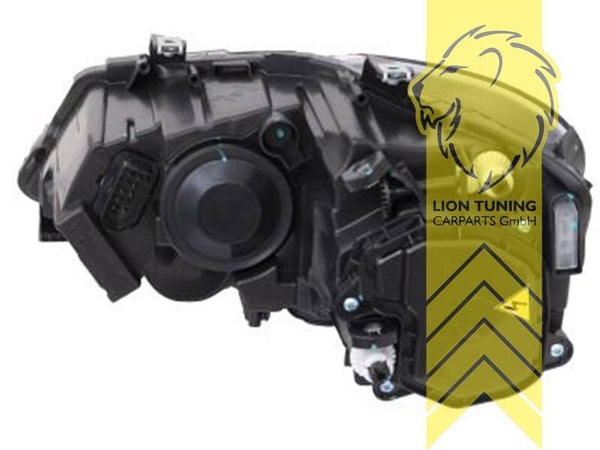 LT LED DRL Lightbar Halo Projector Headlights W Polo 6R 6C 09-17 black LHD