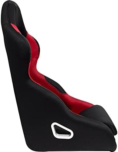 ATS Pair x2 Black & Red Sports Car Van Camper Universal Bucket Seats inc slides