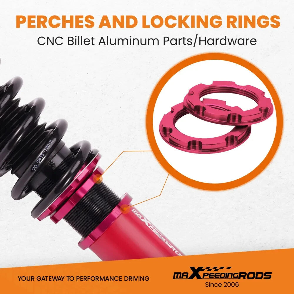 MXPR Pro Lowering Coilovers Control Arms Kit Honda Civic EK EJ EM 96-00 Adjust