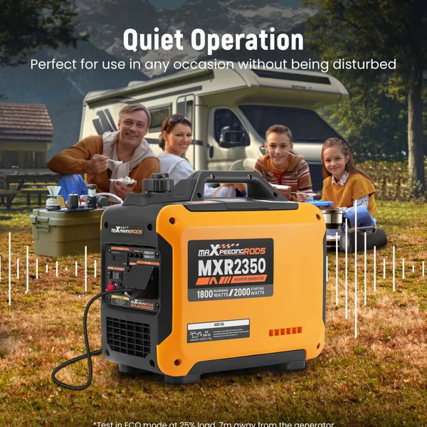 MXPR Super Silent Suitecase Mobil 1.8KW-2KW Petrol Inverter Generator Camping
