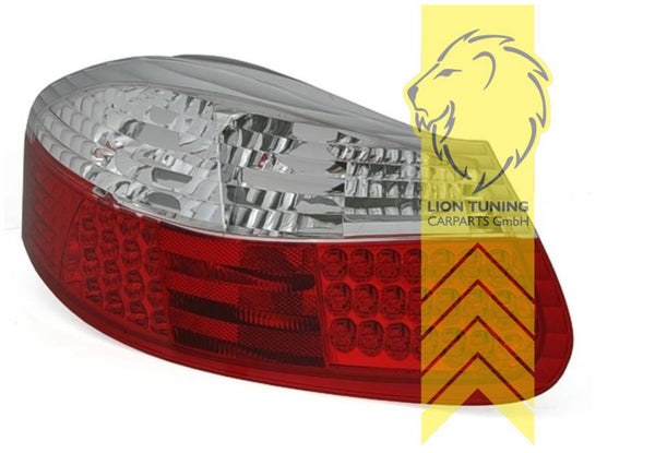 LT Pair LED DRL Lightbar Halo Ring Rear Tail Lights Porsche Boxster Roadster 986