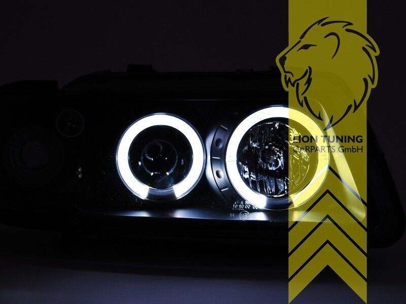 LT Pair LED DRL Lightbar Halo Headlights Audi A3 8L 96-00 chrome LHD