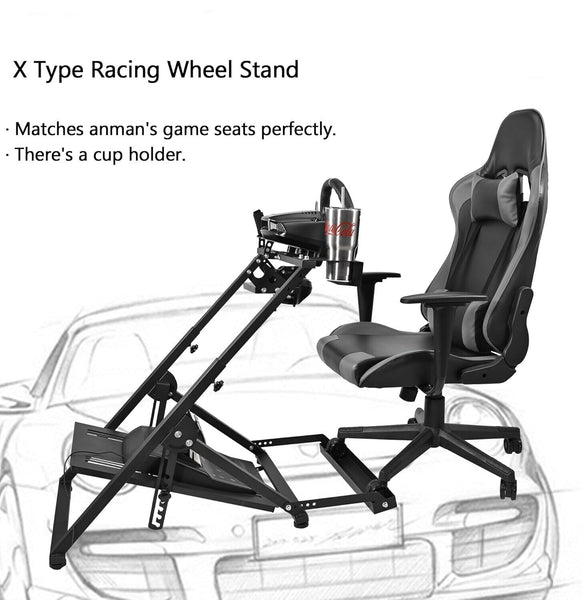 AN Driving Game Sim Racing Frame Rig for Seat Wheel Pedals Xbox PS PC Console F1