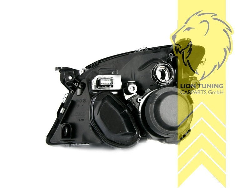 LT Pair Halogen Halo Headlights Opel Vauxhall Vectra C 02-06 GTS black LHD