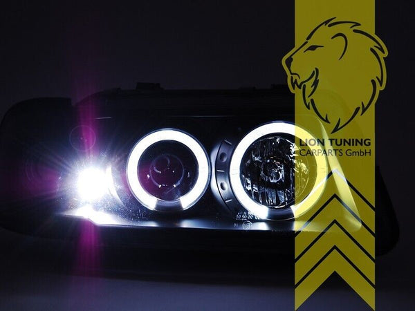 LT Pair LED DRL Lightbar Halo Headlights Audi A3 8L 96-00 chrome LHD