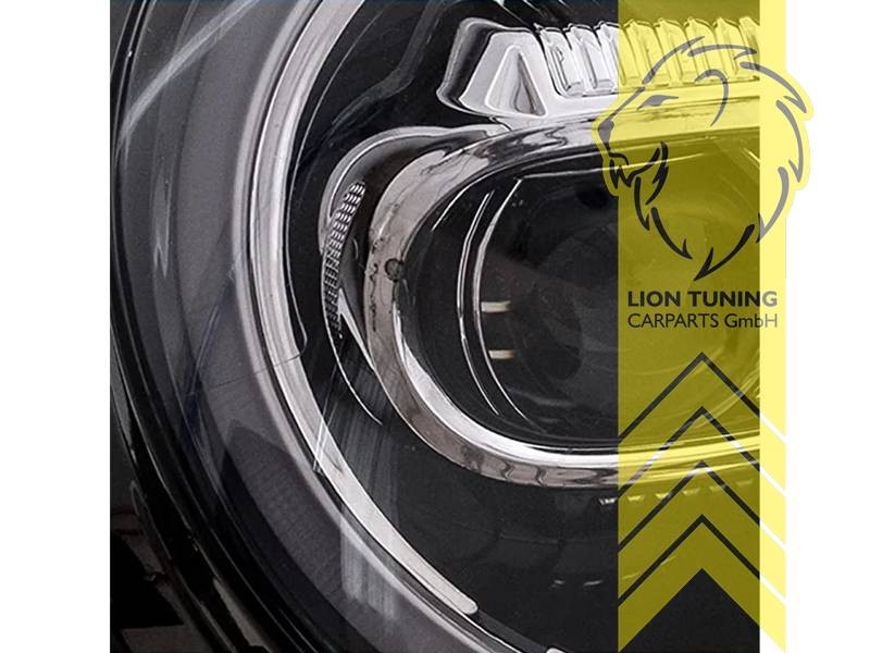 LT Pair LED DRL Halo Ring Headlights BMW Mini One R55 R56 R57 R58 R59 black LHD