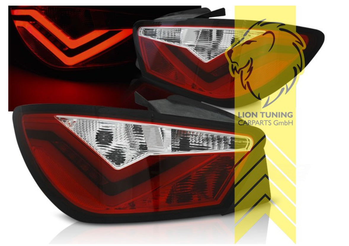 LT Pair LED DRL Rear lights Light Bar Seat Ibiza 6J 6J5 red white FR-Design LHD