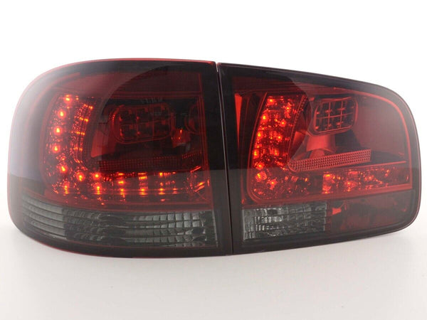 FK Pair LED DRL Rear Lights Lightbar VW Touareg 1 MK1 7L 03-09 black red LHD