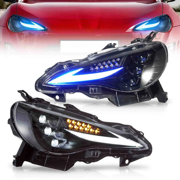 VLAND Toyota 86 GT86, Scion Frs Subaru Brz 12-21 LED DRL RGB Headlights LHD