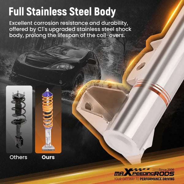 MXPR Comfort Lowering Suspension Coilovers BMW 3 Series E36 Coupe Saloon 91-99