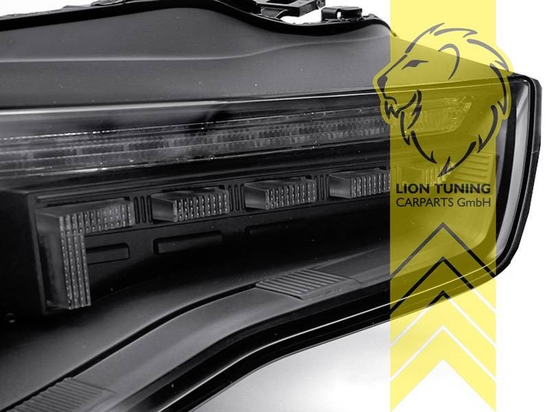 LT Pair LED DRL Lightbar Audi A5 8T 8F 11-16 Coupe Cabrio Sportback black LHD