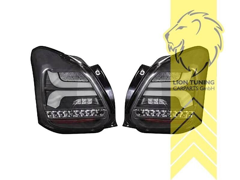 LT Pair LED DRL Rear lights Light Bar Suzuki Swift 6 V AZ 17-23 black dynamic