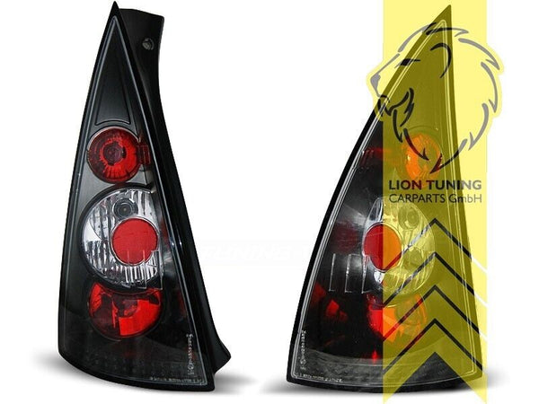 LT Pair Rear Lights Tail Lamps Citroen C3 black red Halogen FC 02-05 LHD