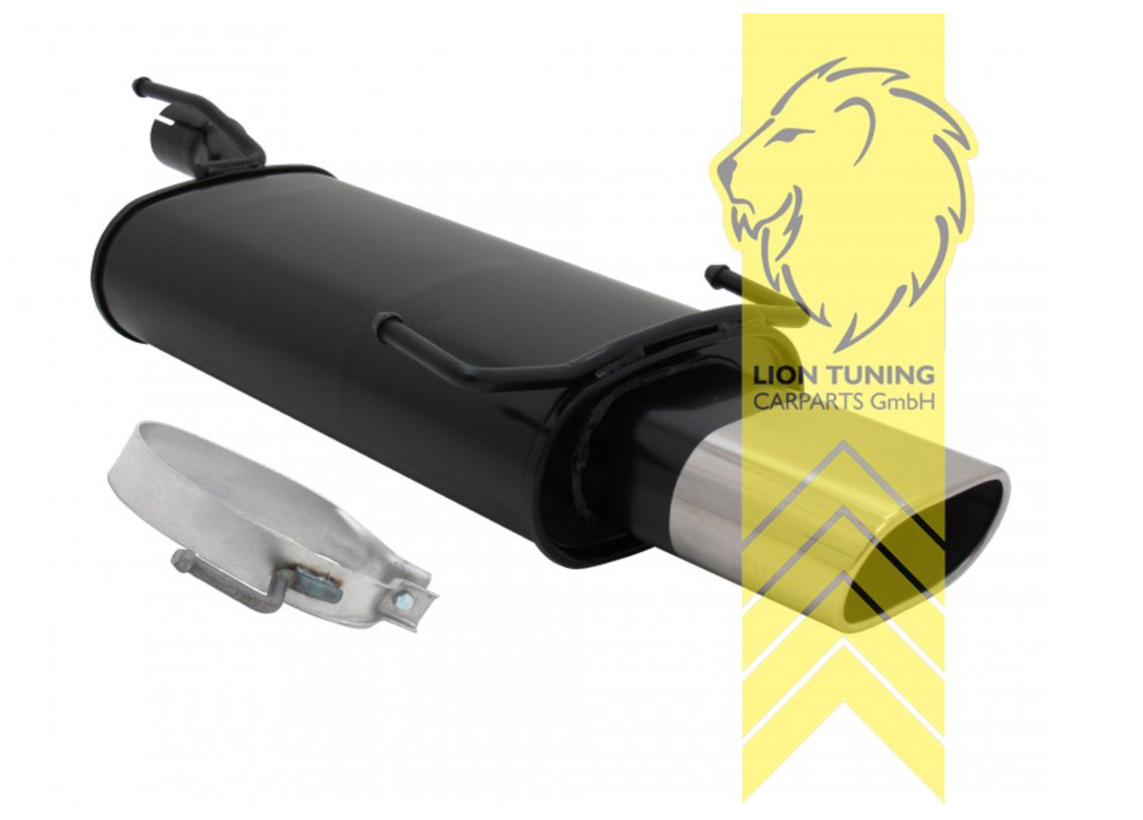 LT Sport exhaust rear silencer muffler back box Opel Kadett E hatchback convertible 75 x 135mm