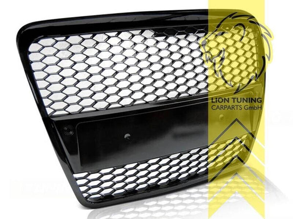 LT Front Bumper radiator grille for Audi A6 C6 4F Limo Avant black S RS S-Line