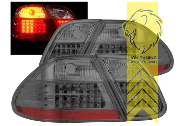 LT Pair LED Lightbar Rear Lights Tail Lamps Merc CLK W208 A208 Coupe Cabrio black LHD