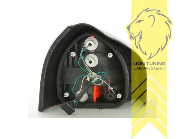 LT Pair LED DRL Halogen Rear Lights Tail Audi A3 8L 96-03 red black smoke LHD