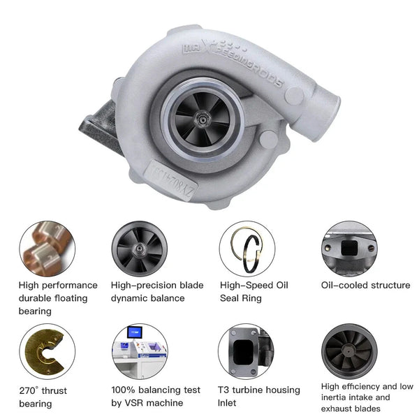 MXPR T3 T04E Turbo Charger 400HP .57 A.R universal exhaust turbine 300ps+