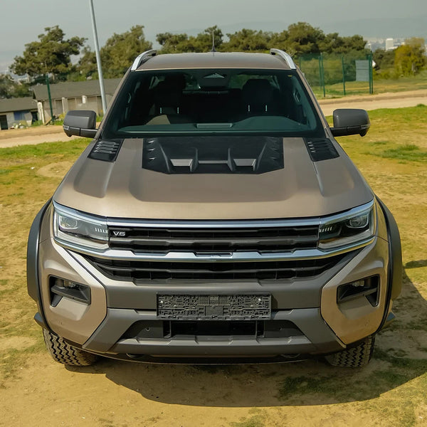 OW Bonnet Air Vents Grilles VW Amarok 2022+ HD Body Styling Matte Black