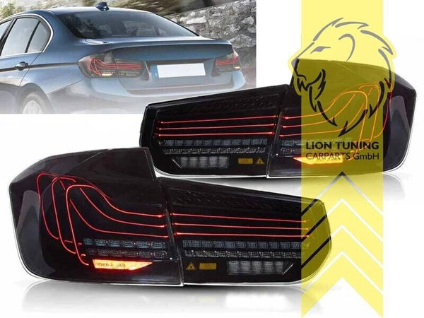 LT LED REAR LIGHTS Tail BMW 3 Series F30 also LCI F35 11-19 Sedan SMOKE LHD