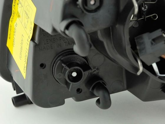 FK DEPO Pair Halogen Headlights Audi A4 type B5 95-99 black Universal RHD / LHD