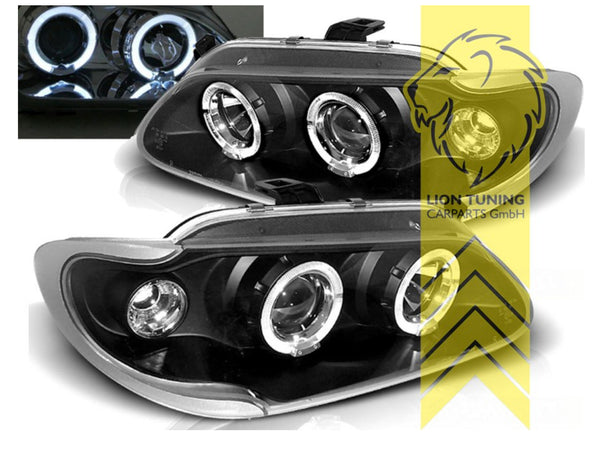 LT LED DRL Halo Ring Headlights Renault Megane Grandtour 1 MK1 96-99 LHD