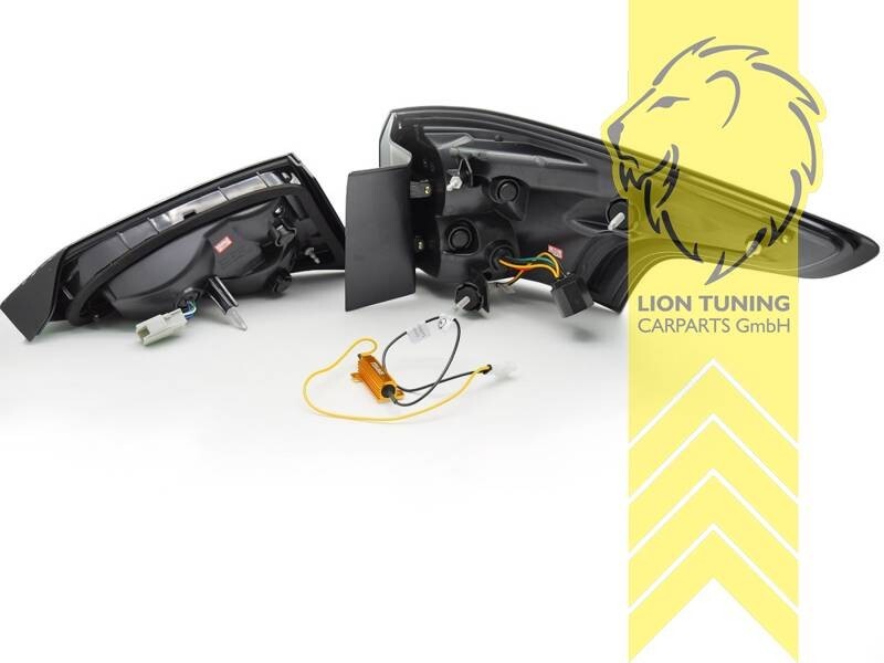 LT Pair LED Rear lights Ford Focus 3 SW Estate Tournament 11-15 Red Clear LHD