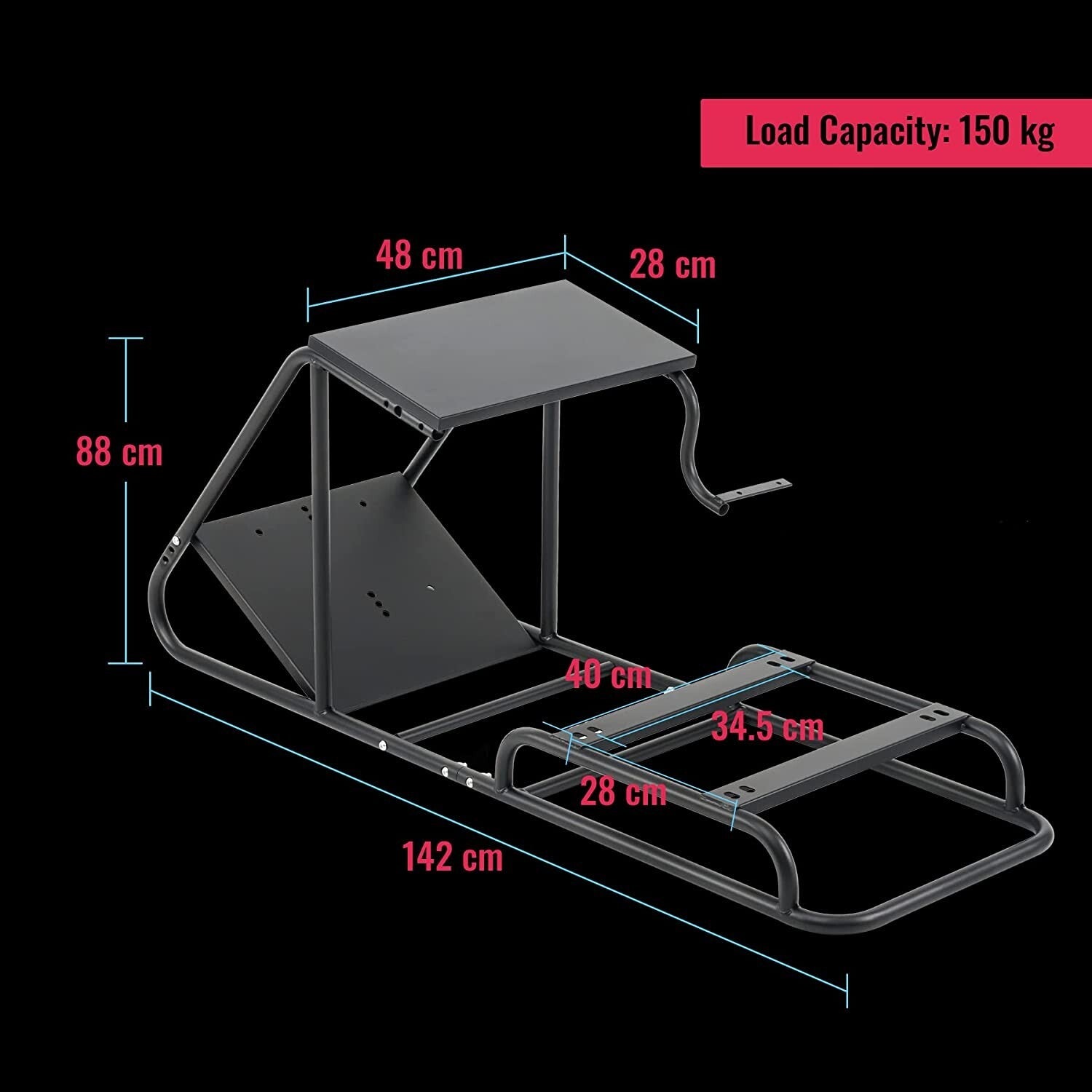 AZ Driving Game Sim Racing Frame + BS6 Seat Rig Wheel Pedals Xbox PS PC F1