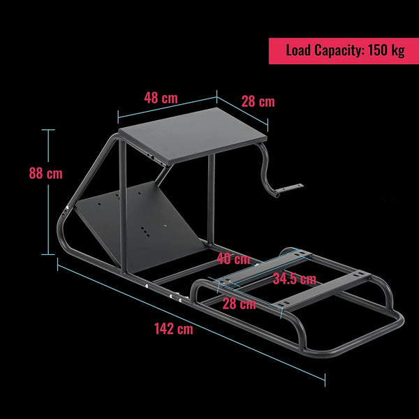 AZ Driving Game Sim Racing Frame + BS6 Seat Rig Wheel Pedals Xbox PS PC F1