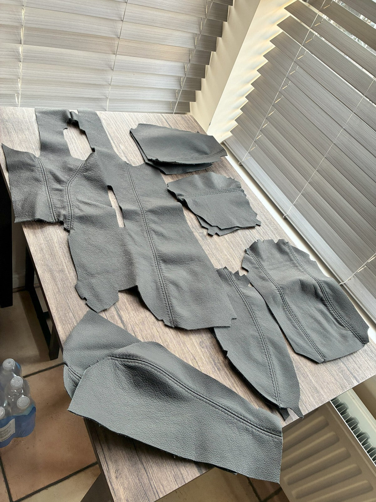 Porsche Boxster 986 96-04 Black & Stitch Full Centre Console Armrest Knee Pads