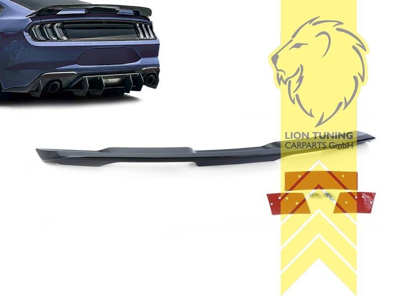 LT Rear Boot Tail Lip Wing Boot Spoiler Ford Mustang 6 Coupe Glossy Black