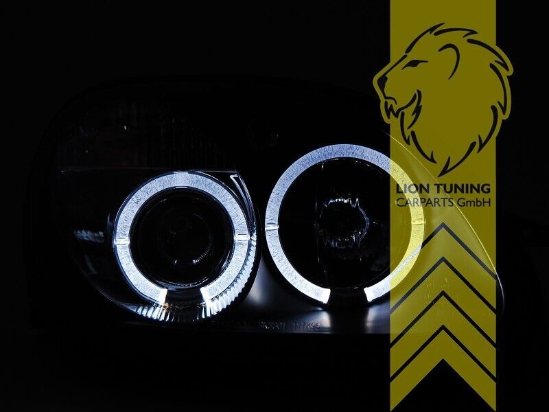 LT LED DRL Halo Angel Eye Headlights Mercedes Benz SLK R170 chrome LHD