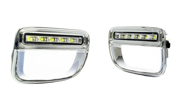 White Amber Switchback 10-16 MINI Countryman LED DRL Front Bumper Lights Markers