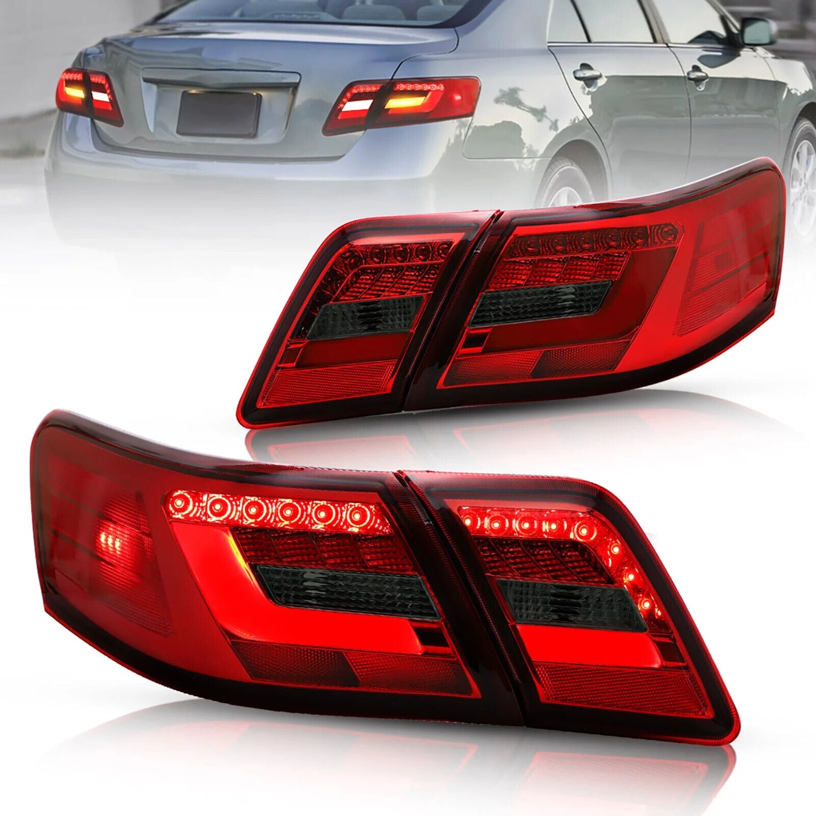 VLAND OLED Sequen Lightbar Rear Lights Toyota Camry XV40 Gen Sedan 2006-2011 LHD