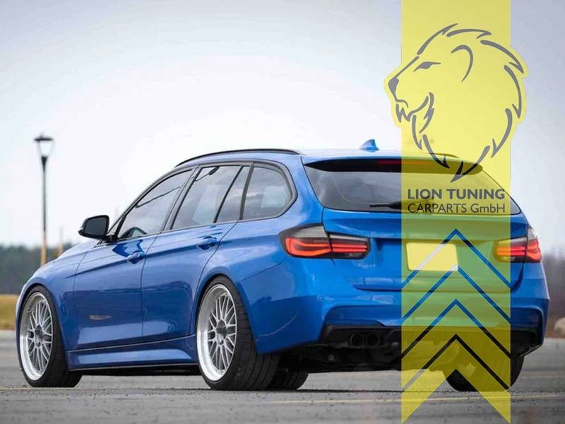 LT Pair LED DRL Lightbar Rear Lights BMW 3 Series F31 12+ Touring red black LHD